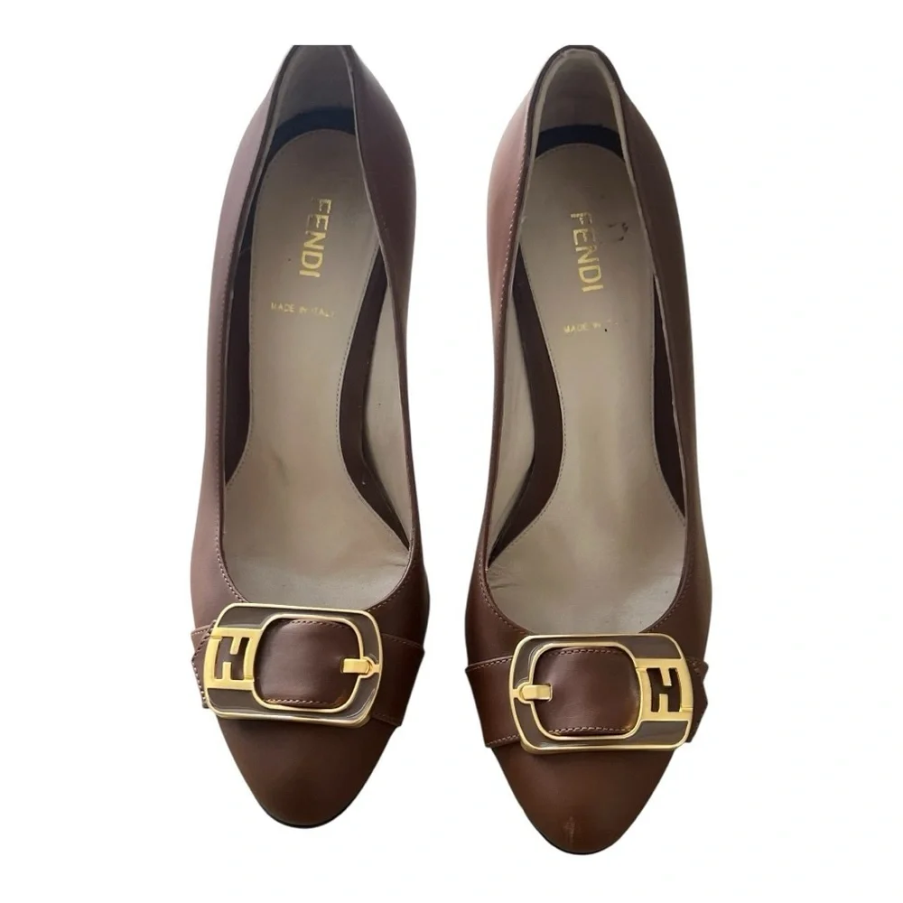 Fendi Brown Heels - Picture 2 of 6